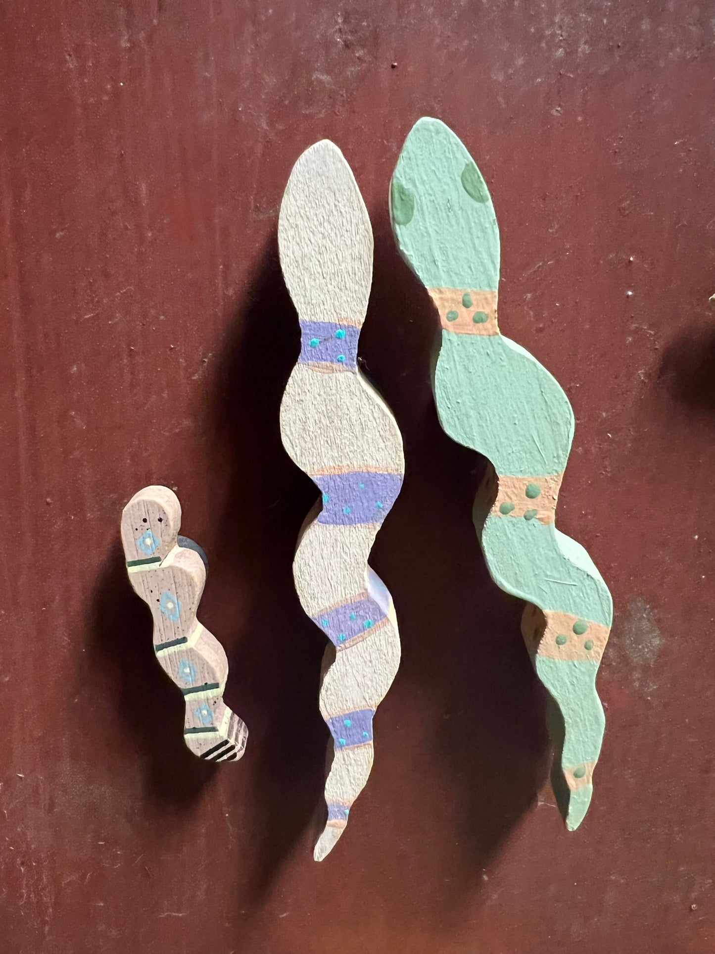 Wooden Snake Magnet