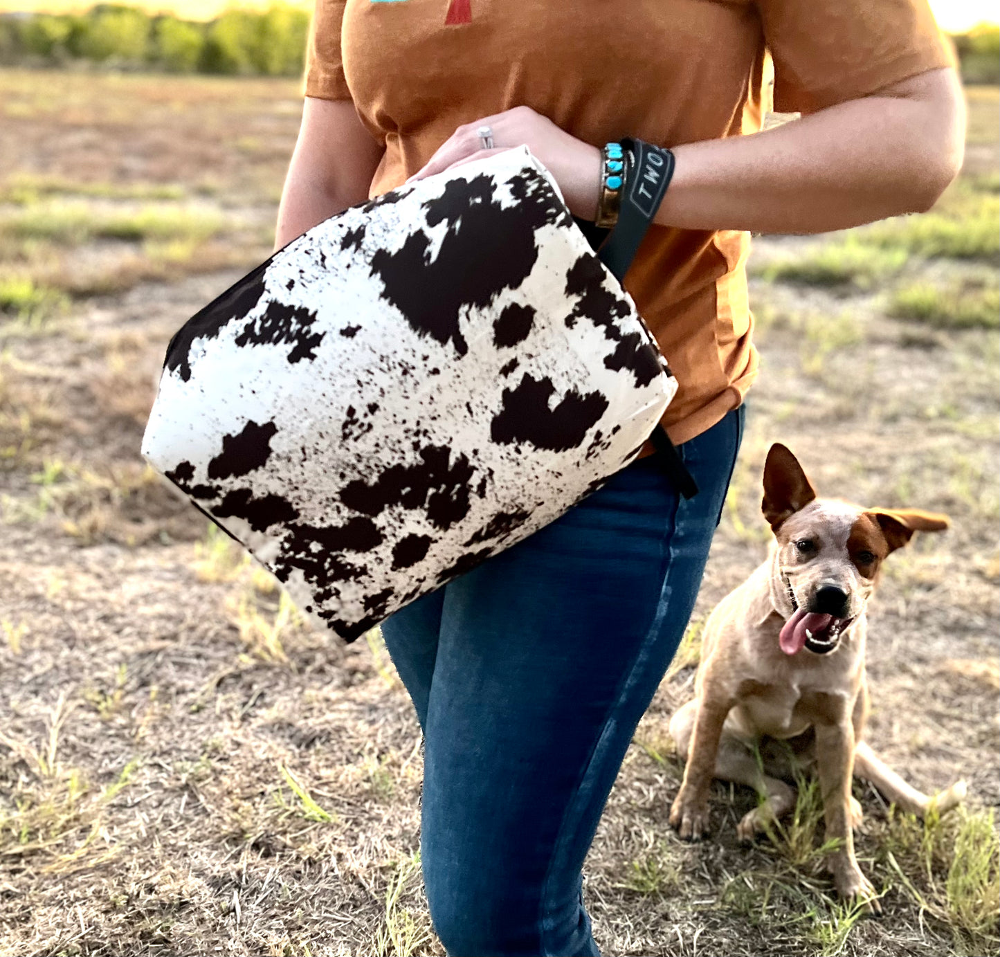 COWHIDE travel bag