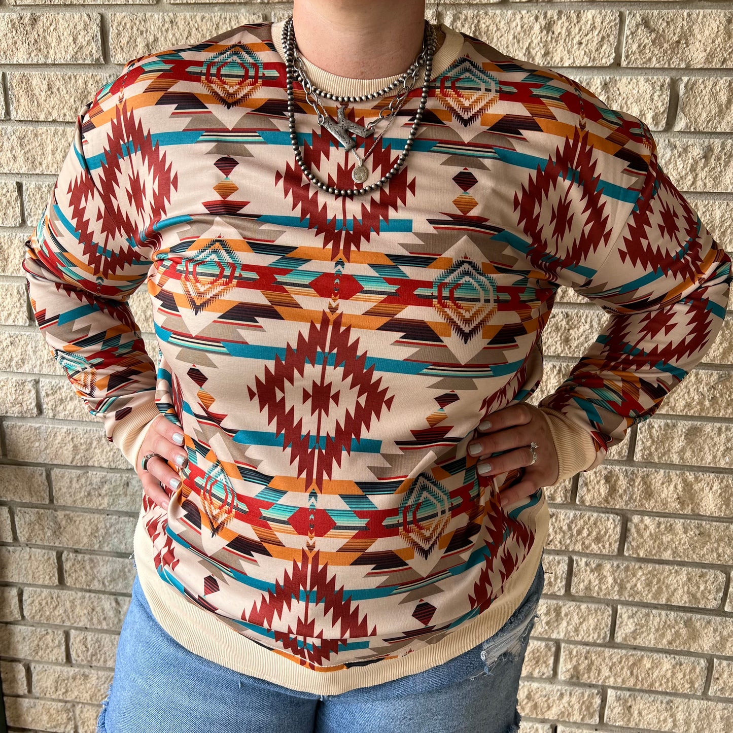 Aztec pullover